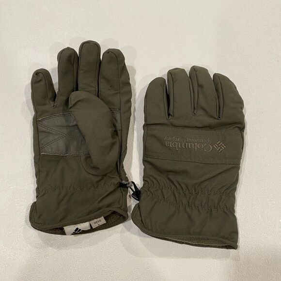 Columbia Mens Insulated Winter Gloves Size Large Green Outdoor Ski Snow - Picture 1 of 5